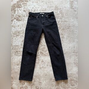 Levi's Wedgie Straight Leg Jeans Black